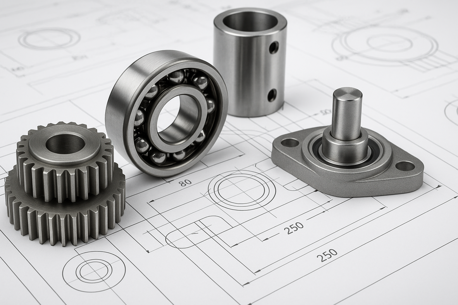 Mechanical parts and gears